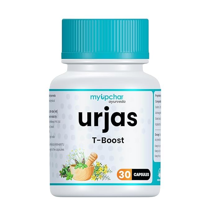 myUpchar Ayurveda Urjas T-Boost Testo Supplement Capsule | Natural Supplement for Enhanced Stamina & Energy, With Ashwagandha