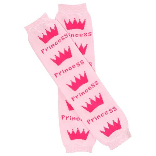 Children's Baby Leg Warmers (Pink Crown) Color: Pink Crown