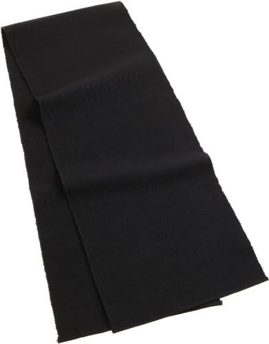 Mahogany Solid-Color 100-Percent Cotton Ribbed Table Runner, 13-Inch by 72-Inch, Black