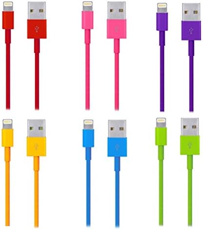 1m Colour 8 Pin USB Charger Cable Date Sync Lead For iPhone 6 5s/c iPad3/4 Mini