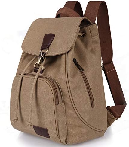 WYB Backpack Shoulder Vintage Canvas Material Wearable And Durable Suitable For School Travel Outdoor Sports