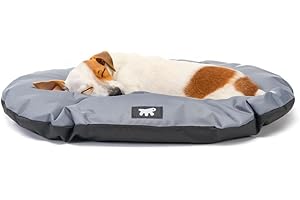 Ferplast Panier Chat, Coussin pour Chiens de Petite Taille, Tapis Chien Imperméable Anti-Rayures idéal pour Niches et Voitures, Lavable 55 x 36 x 3 cm. Gris