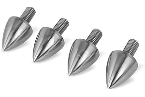 PrecisionGeek - Pointes de Haut-Parleur M8 (Ø20 mm x 25 mm | Acier Inoxydable) – Lot de 4 – Pointes HiFi Antivibrations et Pieds d’Isolation pour Enceintes, Amplificateurs, Caissons et Supports Audio