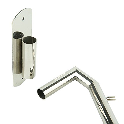 Newdora 180°drehbarer Edelstahl Kleiderhaken Wand-Kleiderständer Kleiderlüfter Garderobenhaken Schwingenarmhalter Kleiderbügel Kleiderständer Kleiderbügel Mit 5 Haken – Silber - 2