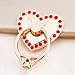 Produktbild jinwo Wunderbare 2 Stück Chic Fingerring Ständer für Smartphone drehbare Halterung Telefonhalterung für Zuhause Dekoration Red(Single Gold Bag)