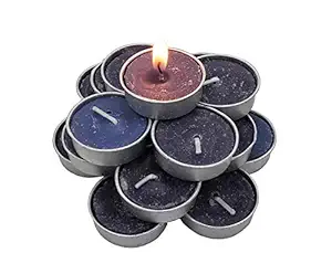 Pure Source India Scented Candles, Handmade Tealight Candles, Lavender Blue (Pack of 25)