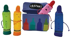 The Day the Crayons Quit Finger Puppet Playset: 5 Inch Puppets Each