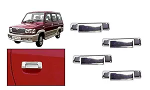 AUTONEST Car Door Handle Covers for Toyota Qualis, Chrome - Set of 4