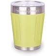 GrowlerWerks Vacuum Insulated uPint Tumbler Stackable – Includes Push-Down Lid – Keeps Coffee Hot, Beer Cold – Economic Shape for Beverages (Low/ 10 oz, Sunshine)