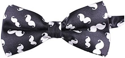 Deercon Fashion Moustache Adjustable Novelty Mens Bow Tie Tuxedo Bowtie Funny Necktie