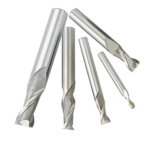 Blue Vessel HSS CNC gerader Schaft 4 Flute Schaftfräser Bohrer Werkzeug 6mm - 5