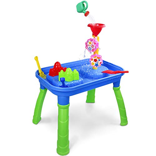 Table-de-Sable-et-Eau-Jouet-de-Plage-Table-de-Jeu-Enfant-pour-Le-Jardin-Extrieur-Plage-Vacances-dt-Plus-de-3-Ans