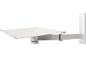 MYWALL My Wall H20L, 20 Jahre Garantie, TV Wandhalterung bis 53cm (21 Zoll), max.35kg, neigbar, schwenkbar, weiß