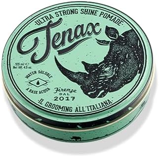 Tenax Ultra Strong Shine Pomade Cera capelli uomo, 125 ml