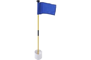 HERCHR Golf Flagstick Mini Golf Flags, Golf Pin Flag Hole Cup Set Portable 2-Section Design Golf Putting Green Flagstick Set