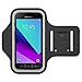 Produktbild Große Sportarmband für Samsung Galaxy XCover 4, MiSha, Fingerabdruckerkennung, Schlüsselanhänger, Reflexstreifen, Anti-Schweiß, ideal für Fitness, Trekking, Jogging, Walking, Radfahren, schwarz