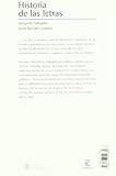 Image de Historia de las letras (Gran Austral)