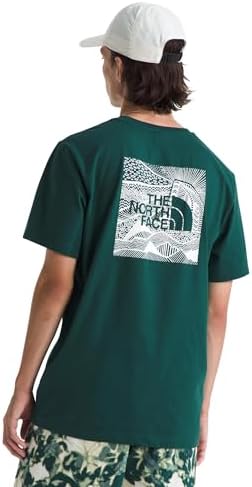 The North Face NF0A87NV6GI M S/S Box NSE Celebration Tee T-Shirt Uomo Deep Nori Taglia L