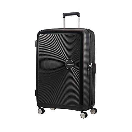 American Tourister Soundbox - Spinner L Erweiterbar Koffer, 77 cm, 110 L, Schwarz (Bass Black)