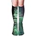 Produktbild SDGSS Tube Knee High Socken Long 19.7inch/50cm Casual Comfortable Over The Knee High Long Socken Unisex Northern Lights Forest Aurora Outdoor Sports Running Tube Stockings