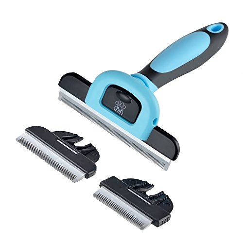 EveShine Cepillo para mascotas, Cepillo De Acicalado Profesional Para Perros, Gatos Y Caballos Pequeños, Medianos O Grandes, Remueve Hasta El 90% Del Pelo En Minutos. Herramienta De Tres Tamaños