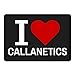 Produktbild Mousepad Classic I Love Callanetics schwarz