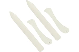 IUHRIE 4 Stück Falzbein,Falzbrett FüR Papier,Falzmaschine,Falzbein Knochen,Falzmaschinen,Buchbinder Set,Falzstift,Book Binding,Bookbinding,Buchbinder Werkzeug,Schneide,Falzhilfe