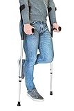 Pepe-Crutches, Crutches Adults, Crutch Pair, Crutches Black, Open Cuff Crutches, Pack of 2 Black Crutches