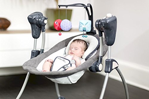 Babymoov A055005 Bubble Babyschaukel, mit Adapter, braun/mandelgrün - 3