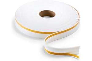 ASKON Kama Trennstreifen - Dehnfugenband einseitig klebend - Dämmung und Dichtung von Blendfugen - Vermeidet Spannungen bei Putzanschlüssen, 30 mm x 3 mm x 30 m