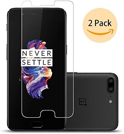 Weideworld 2pcs Tempered Glass protection film for One Plus 5 Premium Screen Protector Film /Ultra Hard Screen Protector 0.3 mm clear 2.5D