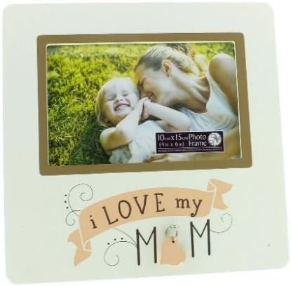 New View Gifts Photo Frame - I Love My Mum with Charm - 4" x 6" - NV449