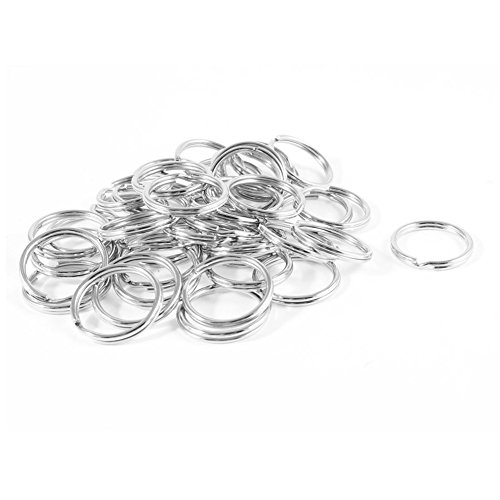 Nikgic 25 mm Metall Double Loop Split Key Ring Schlüsselringe Split-Ring-Schlüsselring für Schlüsselanhänger und Basteln 50 Stück - 3