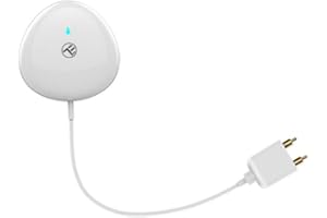 TELLUR SMART Sensor Agua WiFi, Detector de Fugas de Agua, Aplicación de Móvil, Alarma Acústica y Notificación Móvil, Funciona con Baterías LR03 (AAA) y Dura Hasta 6 Meses, Cable de 1m, No Necesita HUB
