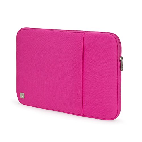 Caison 15.6" Klassisch Boutique Laptop Hülle Buero Beutel 15.6 Zoll Notebook Tasche Schoner Abdeckung (Pink)