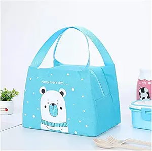 Lucario Kids Cartoon Lunch Bag Portable Lunch Box Waterproof & Durable Lunch Bag Childrens Zipper Closure Aluminum Foil Insulation Lunch Bag for School Boys and Girls|| Multi || pcs ||