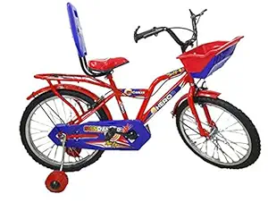 HERO CYCLES Sundancer 20T Kids Bike (14 Inches Steel Frame , Ideal for 6 - 11 Year Unisex , Red and Blue)