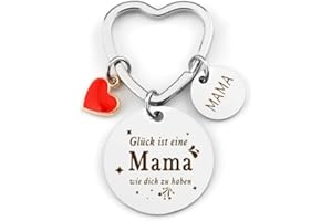 BOMEON Schlüsselanhänger Mama,Mama Geschenk,Muttertagsgeschenke für Mama,Geburtstagsgeschenk für Mama,Mutter Tochter Geschenk,Geschenke für Mama,Muttertagsgeschenke für Mama personalisiert