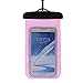 Produktbild Sojewe Universelle Rosa Dauerhaft Unterwasser Dry Bag Pouch Perfekt Dry Bag schneesicheres schmutzfester Schutz für iphone 6/iphone 6 plus/Sumsung/Miphone/Meizu, Perfekt für Draussen Aktivitäten-Bootfahren/Wandern/Schwimmen/Tauchen