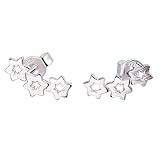 CAOLATOR Pendientes Joyería de Plata Color de Oído de Arpa Joyería...