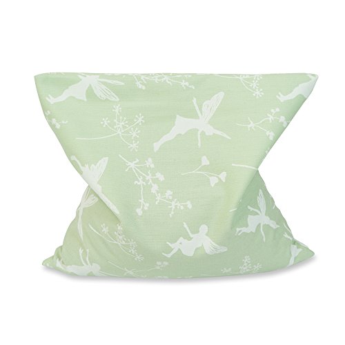 Green Woodpecker 611 Organic Rapeseed Pillow – Natural Ivory Dream, 19 x 19 cm, Green