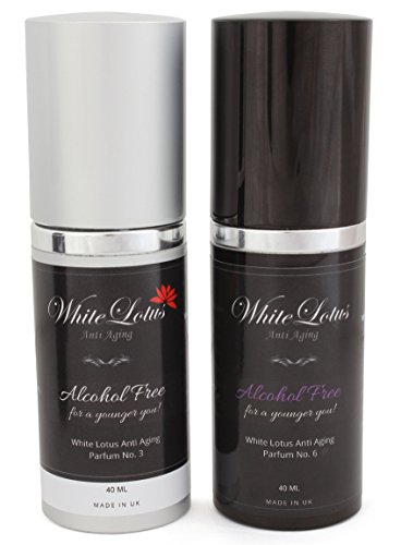 White Lotus Nr. 3 HYPOALLERGENES ANTI-AGING PARFUM-SPRAY für empfindliche Frauen-Haut – 40 ml Alkohol- + Lösemittelfrei | Rein natürliche Blumen-Essenzöle | Langanhaltender Duft ohne Verdunstung - 5