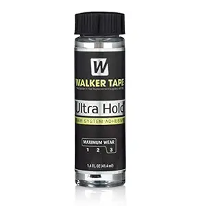 Walker Tape Ultra Hold Acrylic Adhesive 1.4Oz W/Brush Applicator Hair Bonding Glue