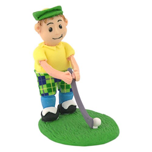 Claydough Figure – Golfer Golf Man – Cake Topper by Culpitt - 2
