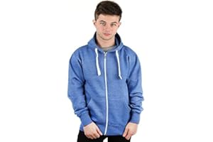 Parsa Fashions Mens Classic Plain Zip Hoodie Zipper Adult Top