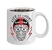 Produktbild 11oz-Gift For Men & Women Present Idea For Dad,Mom,Husband,Wife,Boyfriend,Girlfriend,Coworkers skull helmet man boy design super