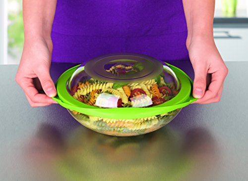 GOURMETmaxx 06227 Aufbewahrungsschüssel-Set | Aufbewahren, Einfrieren, Aufwärmen, Transportieren| 10-teilig | Kunststoff | Grün/Transparent - 4