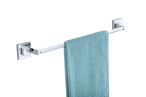 Wenko 22684100 Badetuchstange „Quadro“ mit Vacuum-Loc, Edelstahl, Silber, 60.5 x 7 x 6 cm - 2