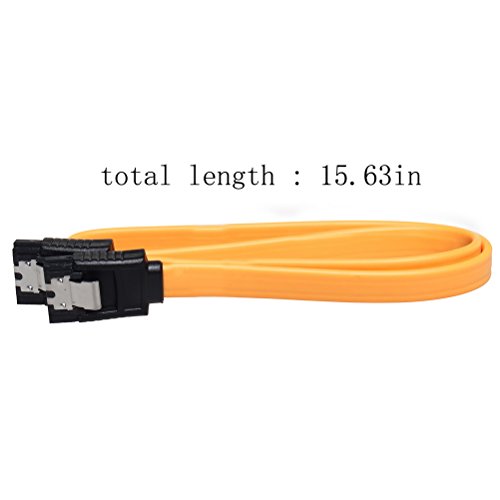 SATA Kabel, sicai 6 Packungen SATA III 6.0 Gbit/s Kabel (orange) - 3
