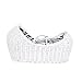 Isabella Alicia Born To Be Wild Zebra Izzy Pod Moses Basket (White)
